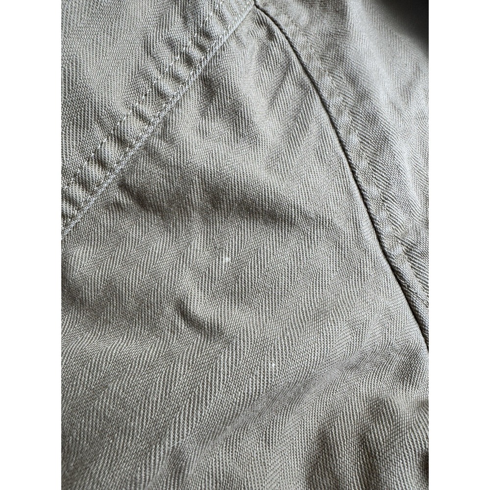 Polo Ralph Lauren Military Field Jacket Tan Khaki Herringbone Twill Patches L - Picture 16 of 16